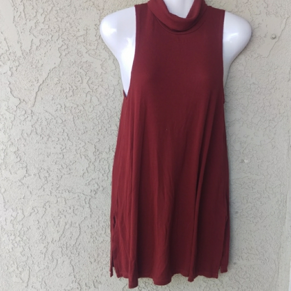 Anthropologie postmark sleeveless turtleneck tunic